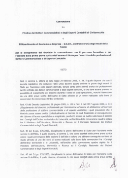 Convenzione - Odcec Civitavecchia