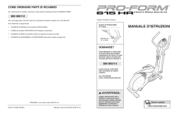 manuale d`istruzioni - Icon Heath & Fitness