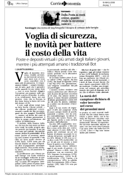 Corrieﬂìonomia - Cassa depositi e prestiti