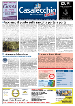 Casalecchio News n. 9 - novembre 2014