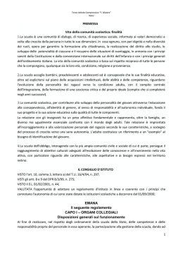 Regolamento d`Istituto def - 3&deg; Istituto Comprensivo "Francesco