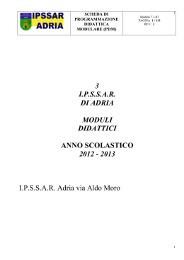 UD 2 - Istituto Professionale di Stato "G. Cipriani" di Adria