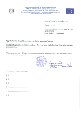 Via Cima d`Asta s - 30174 VENEZIA-MESTRE Tel. 041