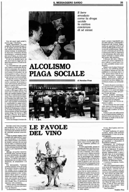 Uno dei nostri mali sociali e. - Regione Autonoma della Sardegna