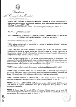 Accordo Stato-Regioni del 29/03/2007