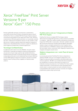 Xerox® FreeFlow® Print Server Versione 9 per Xerox® iGen™ 150