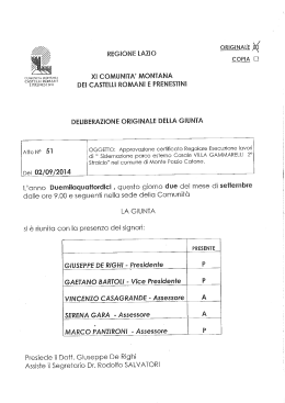 Del 51 Approvazione certificato regolare esecuzione lavori di