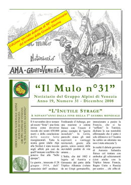 Il Mulo n&deg;31 - Sezione di Venezia