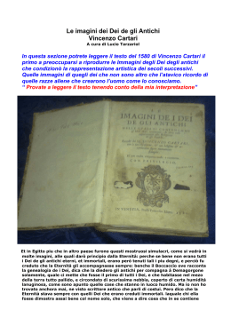 Le imagini dei Dei de gli Antichi Vincenzo Cartari