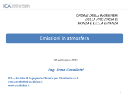 Emissioni in atmosfera - Ordine Ingegneri Monza e Brianza