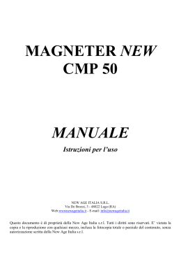 magneter new cmp 50 manuale