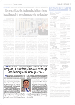 Interventi migliori su anca e ginocchio