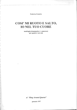 cosi` mi ruoto e salto, io nel tu() cuore