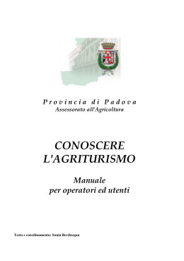 conoscere l`agriturismo