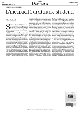 L`incapacit   di attrarre studenti