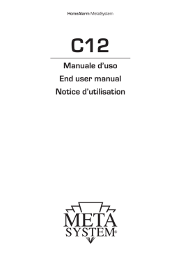 Manuale d`uso End user manual Notice d`utilisation