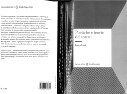 Carocci editore î8tudi Superiori - Dipartimento di Arti e Scienze dello