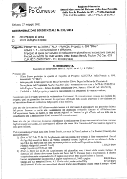 Pa rCO del Regione Piemonte Ente di Gestione del