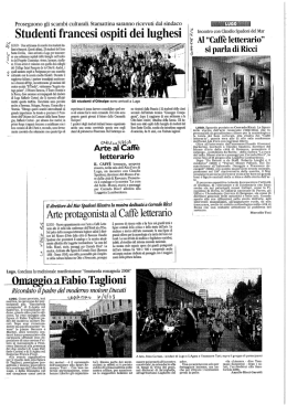 Studenti francesi ospiti dei lughesi - Rassegna Stampa