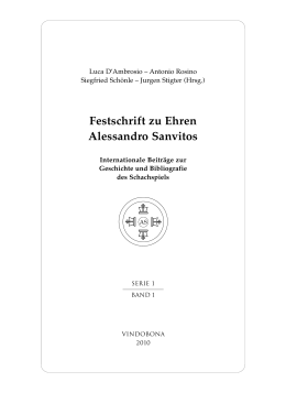 Festschrift in Honour of Alessandro Sanvito