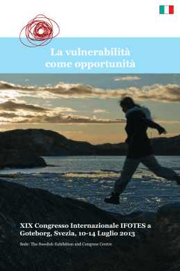 La vulnerabilit&agrave; come opportunit&agrave; - XIX International IFOTES Congress
