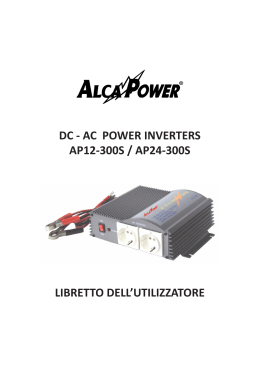 dc - ac power inverters ap12-300s / ap24-300s libretto dell
