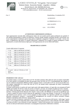 LICEO STATALE &ldquo;Angela Veronese"