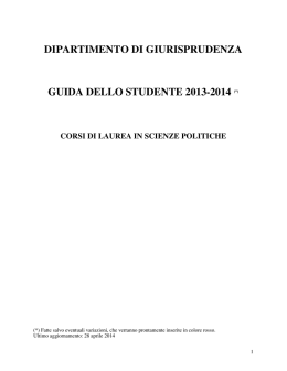 Corso di laurea in SPERI, Corso di laurea magistrale in RIE