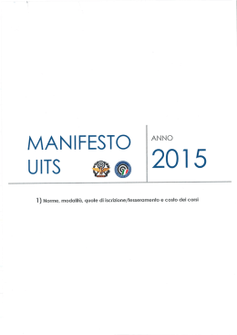 Manifesto 2015 - TIRO A SEGNO NAZIONALE
