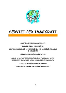 servizi per immigrati - Comune di castagneto Carducci