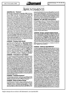Il Domani del 25.11.2008