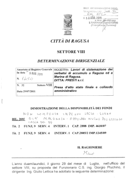 cittа di ragusa - Comune di Ragusa
