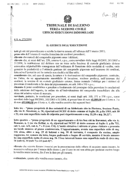 terza sezione civile ufficio esecuzion i immobiliari