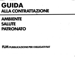1977 Guida alla contrattazione dell`ambiente di lavoro per i delegati