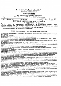 iv&deg; servizio - Isola del Liri