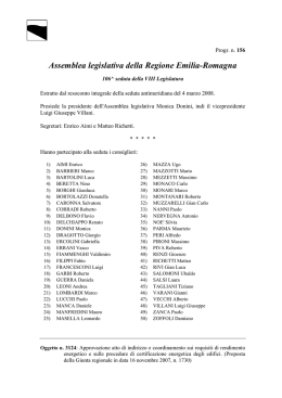 DAL Emilia-Romagna n 156/2008