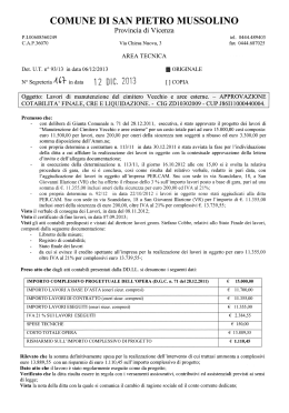 COMUNE DI SAN PIETRO MUSSOLIN O