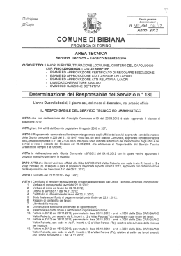 comune di bibiana - Albo pretorio e trasparenza