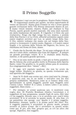 Il Primo Suggello