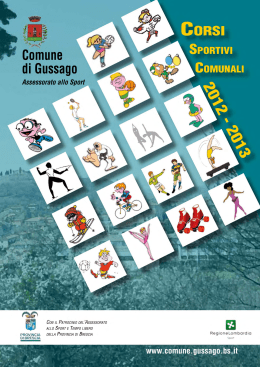Corsi sportivi comunali 2013 -201