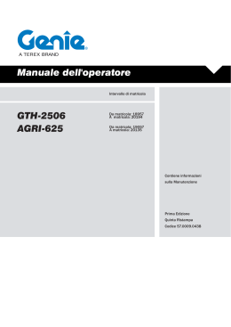 Manuale dell`operatore GTH-2506 AGRI-625