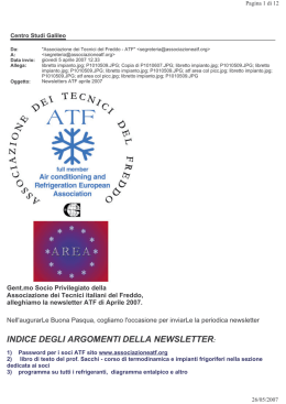 newsletter atf aprile 2007