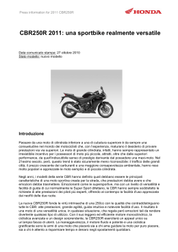 CBR250R 2011: una sportbike realmente versatile