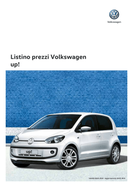 Listino prezzi Volkswagen up!