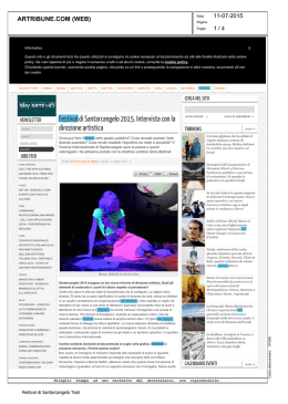 Festival di Santarcangelo 2015. Intervista con la direzione