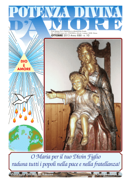 Ottobre 2013 - Opera dello Spirito Santo