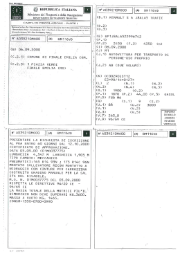 Copia del libretto di circolazione
