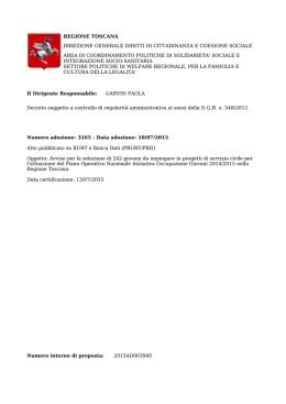 decreto dirigenziale 3165/2015