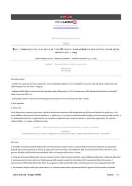 testo coordinato del ccnl per il settore nettezza urbana