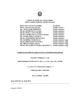 19 febbraio - Diritto penale contemporaneo